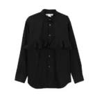 Black CDG Shirt with Frill