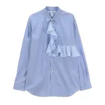 Blue Shirt with Frill