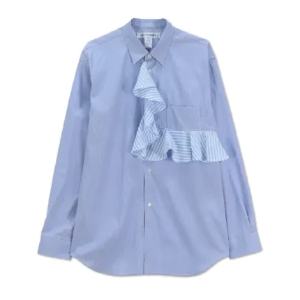 Blue Shirt with Frill