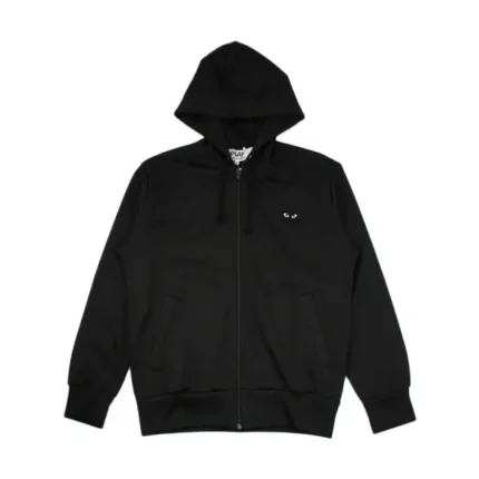 CDG Zip up Hoodie Black