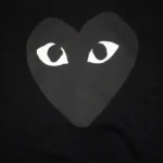 CDG Zip up Hoodie Black-front