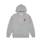 CDG Hoodie Grey Multi Heart