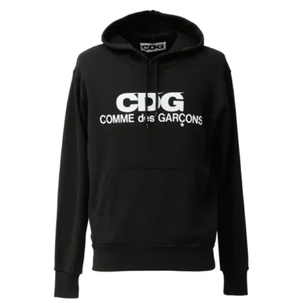 CDG Logo Hooded Sweatshirt-black