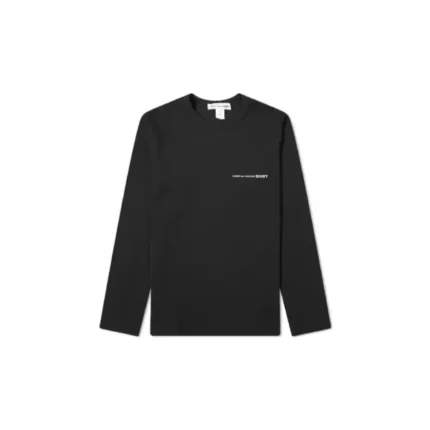 Comme Des Garcons Logo Black Shirt