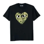 Heart Camo Comme Des Garcons Shirt-black