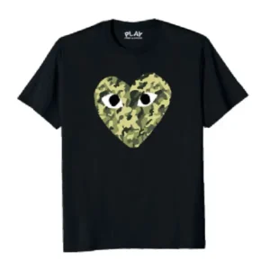 Comme Des Garcons Heart Camo Pattern T-shirt