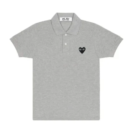 Play Polo Shirt Black Emblem Grey