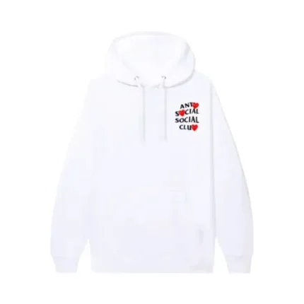 ASSC X COMME des GARCONS White Hoodie front