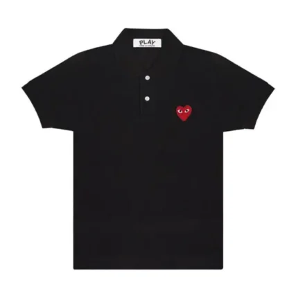 Black Play Polo Red Emblem