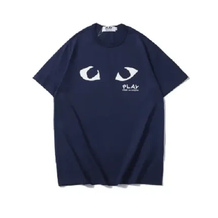 CDG Navy Blue Shirt With Eyes