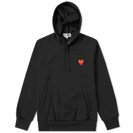 CDG Play Pullover Black Hoodie