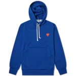 CDG Play Pullover Blue Hoodie