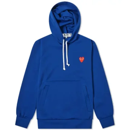 CDG Play Pullover Blue Hoodie