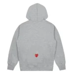 CDG x PLAY Hoodie Grey back