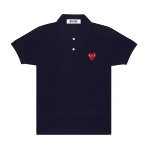 Navy Play Polo Shirt Red Emblem