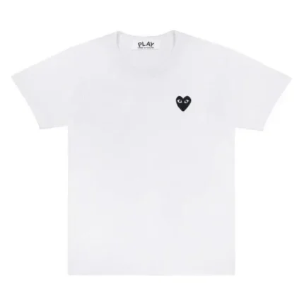 Play Basic T Shirt Black Emblem White