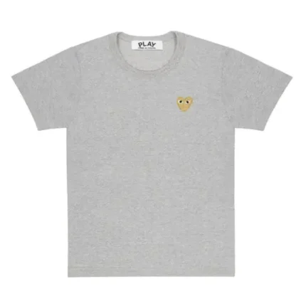 Play Basic T Shirt Gold Emblem Grey