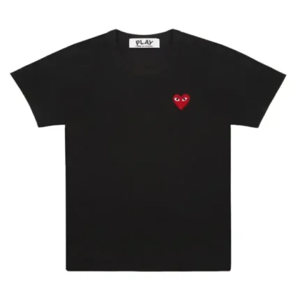 Play Basic T Shirt Red Emblem Black