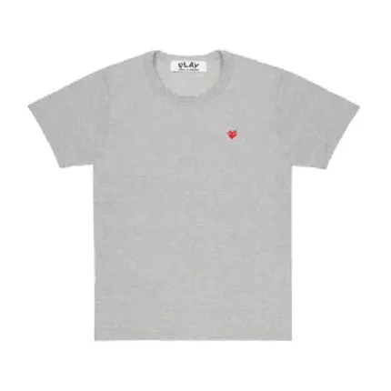 Play Coloured Small Emblem T Shirt Grey