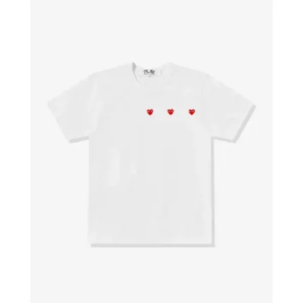 Play Multi Red Heart T Shirt White