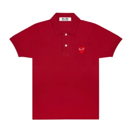 Play Polo Red Shirt Emblem Burgundy