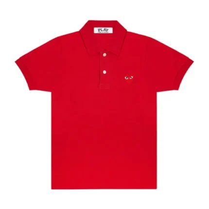 Red Play Polo Shirt Red Emblem