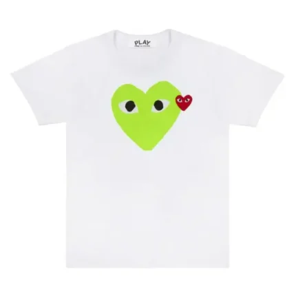 T Shirt Pastel Heart And Red Emblem