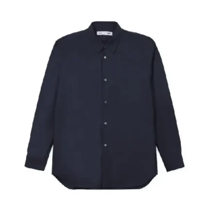 Wool Navy Blue CDG Forever Shirt