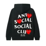 assc x comme des garcons black hoodie