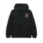 assc x comme des garcons black hoodie front