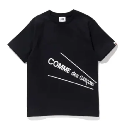 Black commes des garcons shirt hotsell