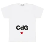 comme des garcon play white t shirt