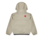 Beige CDG Half Zip Up Kids Jacket