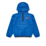 Blue CDG Half Zip Up Jacket Front Logo