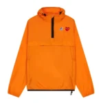 Orange CDG Half Zip Up Jacket