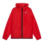 Red CDG Full Zip Up Jacket Front Logo